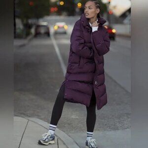 NWT Athleta Sateen Down Parka Puffer Coat